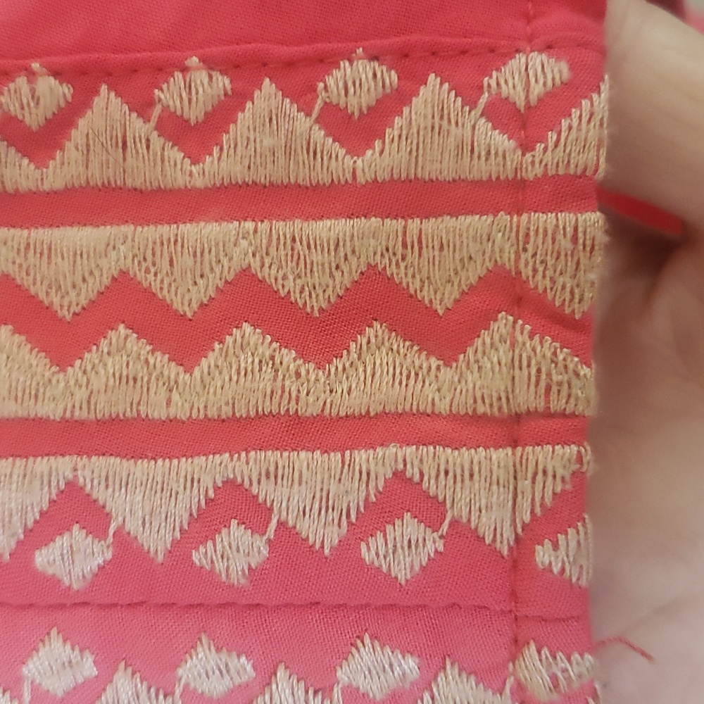 THML for Anthropologie Coral Embroidered Boho Shift Mini Dress / Tunic XS - Picture 13 of 17